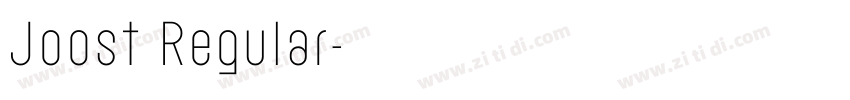 Joost Regular字体转换